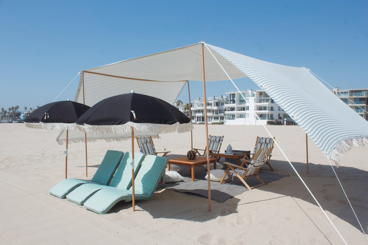 The Villa beach lounge event rental on Marina Del Rey beach in LA
