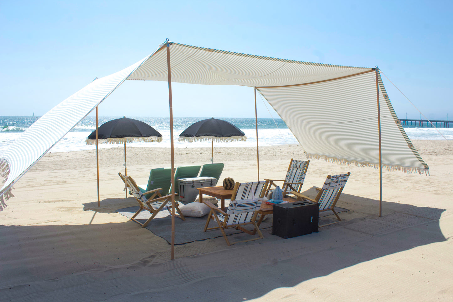 The Villa luxury beach cabana rental from The Beach Oasis in Marina Del Rey
