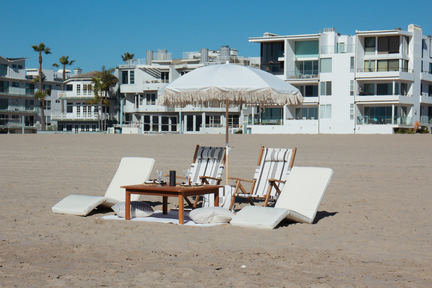 Beach Lounge Cabana Rental for Beach Picnic Event Service Rental