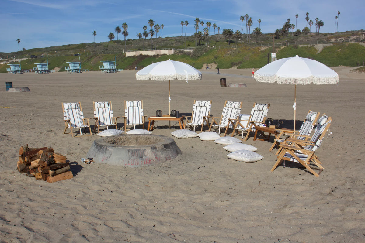 The Bonfire Oasis beach bonfire and lounge rental in Los Angeles