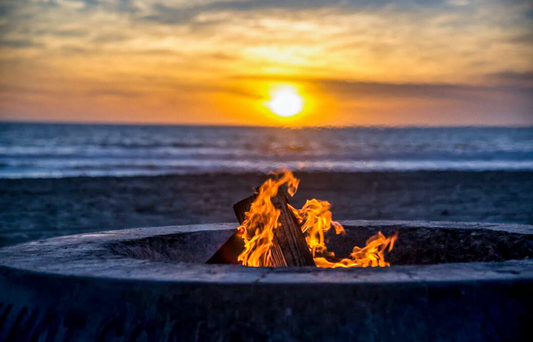 Experience the Ultimate Luxury Bonfire at Dockweiler Beach in Los Angeles with The Beach Oasis