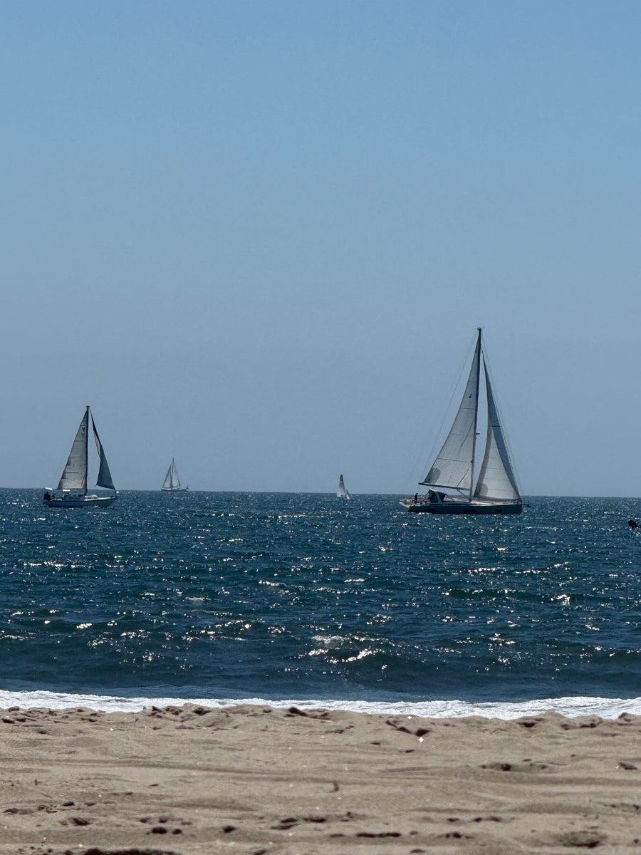 Marina del Rey beach cabana setup by The Beach Oasis
