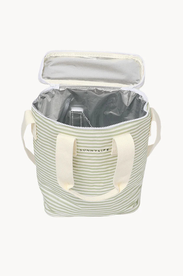 SunnyLife Light Cooler Drinks Bag - Sea Sage Stripe