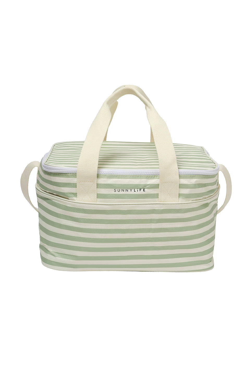 Sunny Life Light Cooler Bag in Sea Sage Stripe