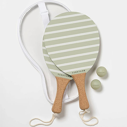 Vintage Beach Paddles La Palma Sage Stripe